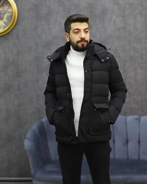 SUIT SARTORIA 8092 KAPŞONLU ŞİŞME KABAN(SİYAH)