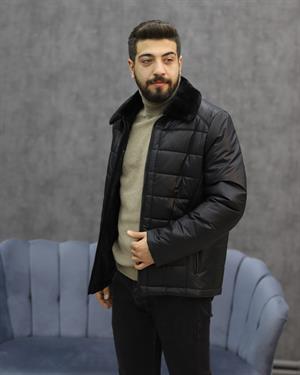 ÜSTÜN RİCOL 1028 YAKA KÜRKLÜ ŞİŞME MONT(SİYAH)