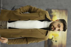 ÜSTÜN RİCOL 3079 YAKA ÇIKMALI KAŞE KABAN(TABA)