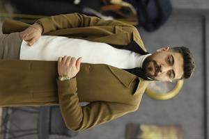 ÜSTÜN RİCOL 3079 YAKA ÇIKMALI KAŞE KABAN(TABA)