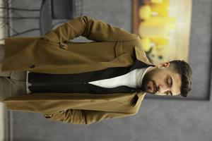 ÜSTÜN RİCOL 3079 YAKA ÇIKMALI KAŞE KABAN(TABA)