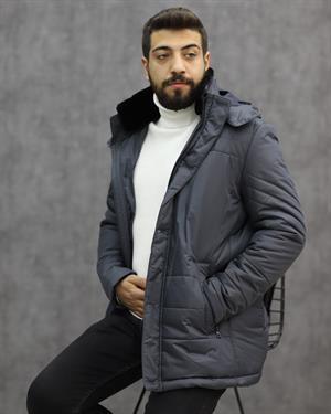 ÜSTÜN RİCOL 7020 KAPŞONLU ŞİŞME KABAN(GRİ)