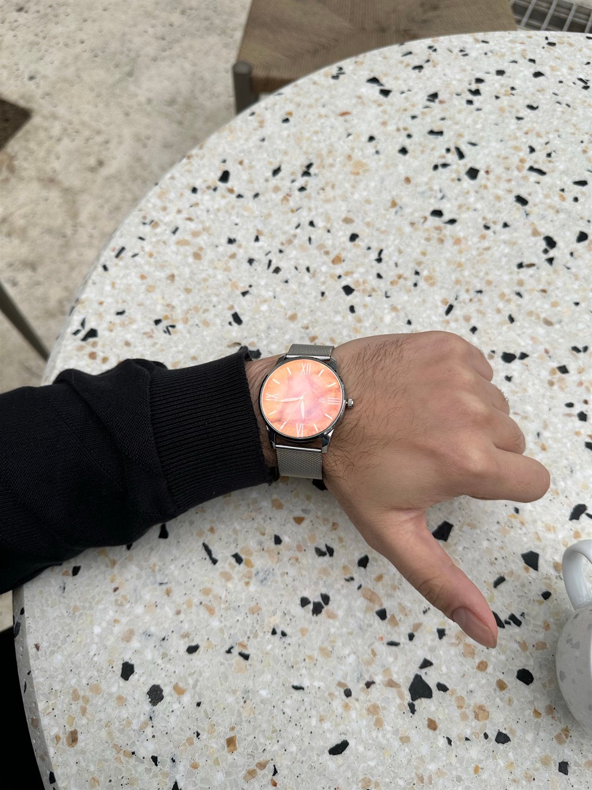 Marc Hasır Kordon Gümüş Renk Saat