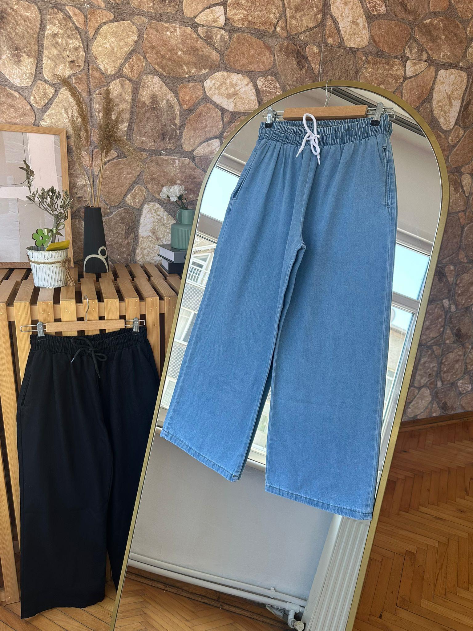 Samuray Kot Pantalon Mavi