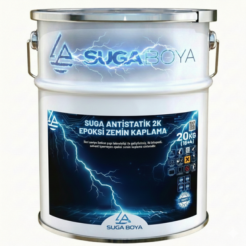 SUGA ANTİSTATİK 2K EPOKSİ ZEMİN KAPLAMA (16+4) 20 KG