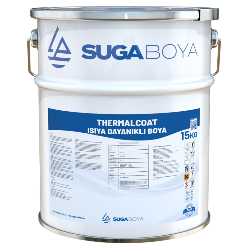 SUGA THERMALCOAT 15 KG Isıya Dayanıklı Boya 550⁰C-700⁰C