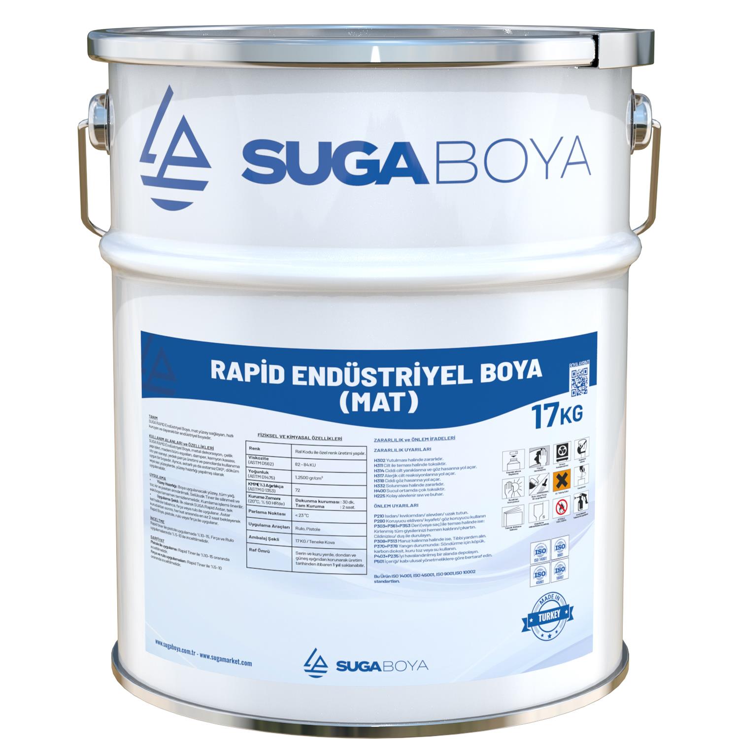 RAPİD ENDÜSTRİYEL BOYA MAT 