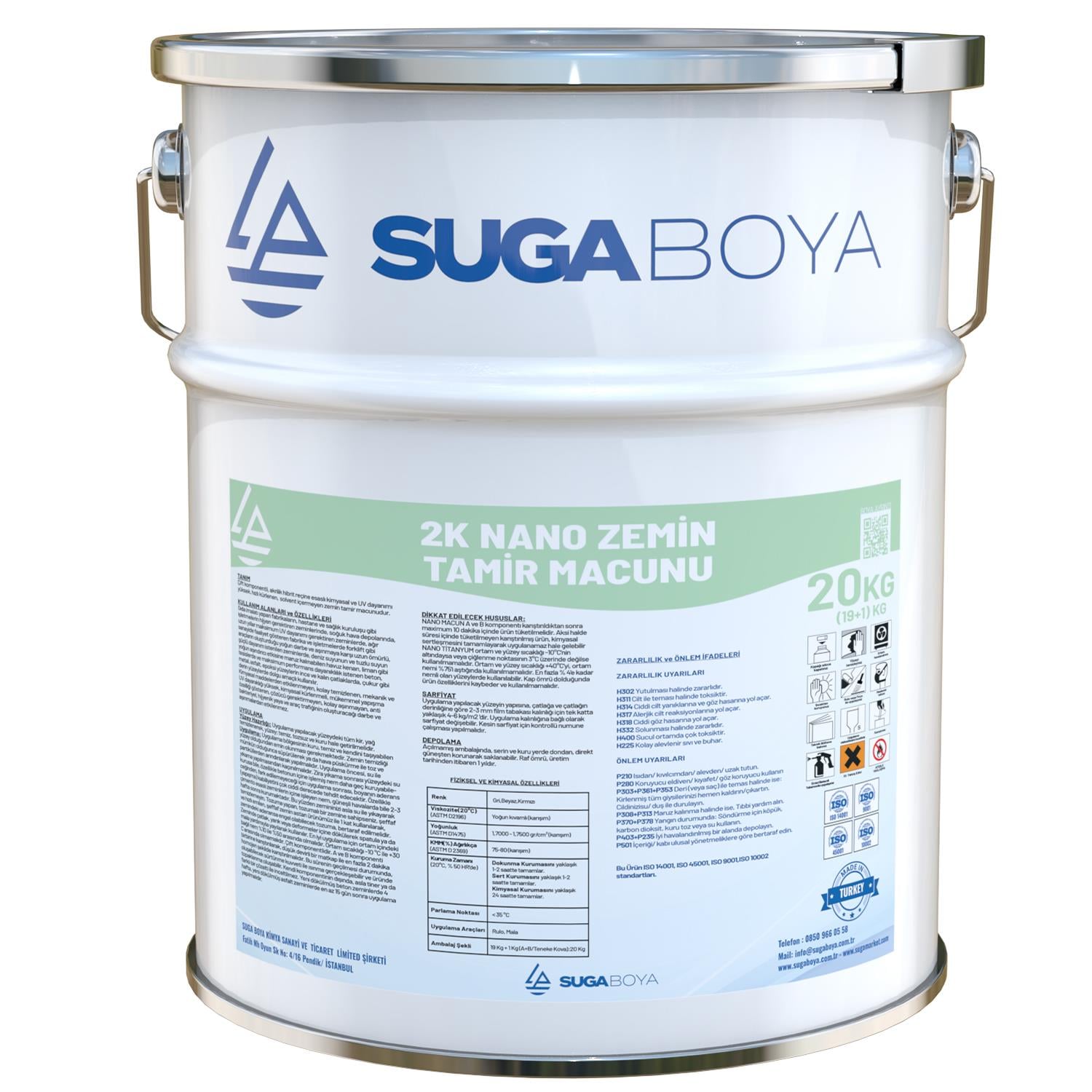 SUGA 2K NANO ZEMİN TAMİR NACUNU 20 KG