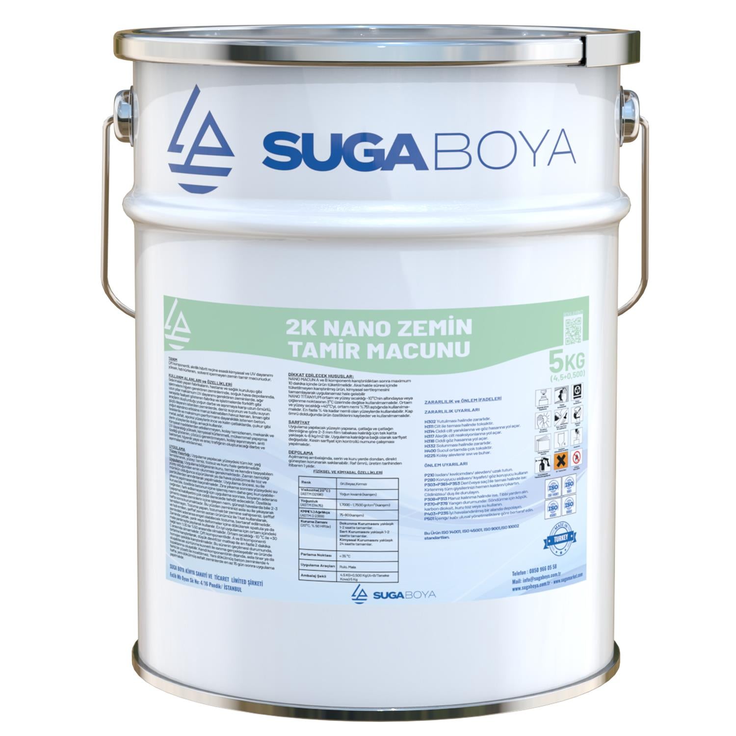 SUGA 2K NANO ZEMİN TAMİR NACUNU 5 KG