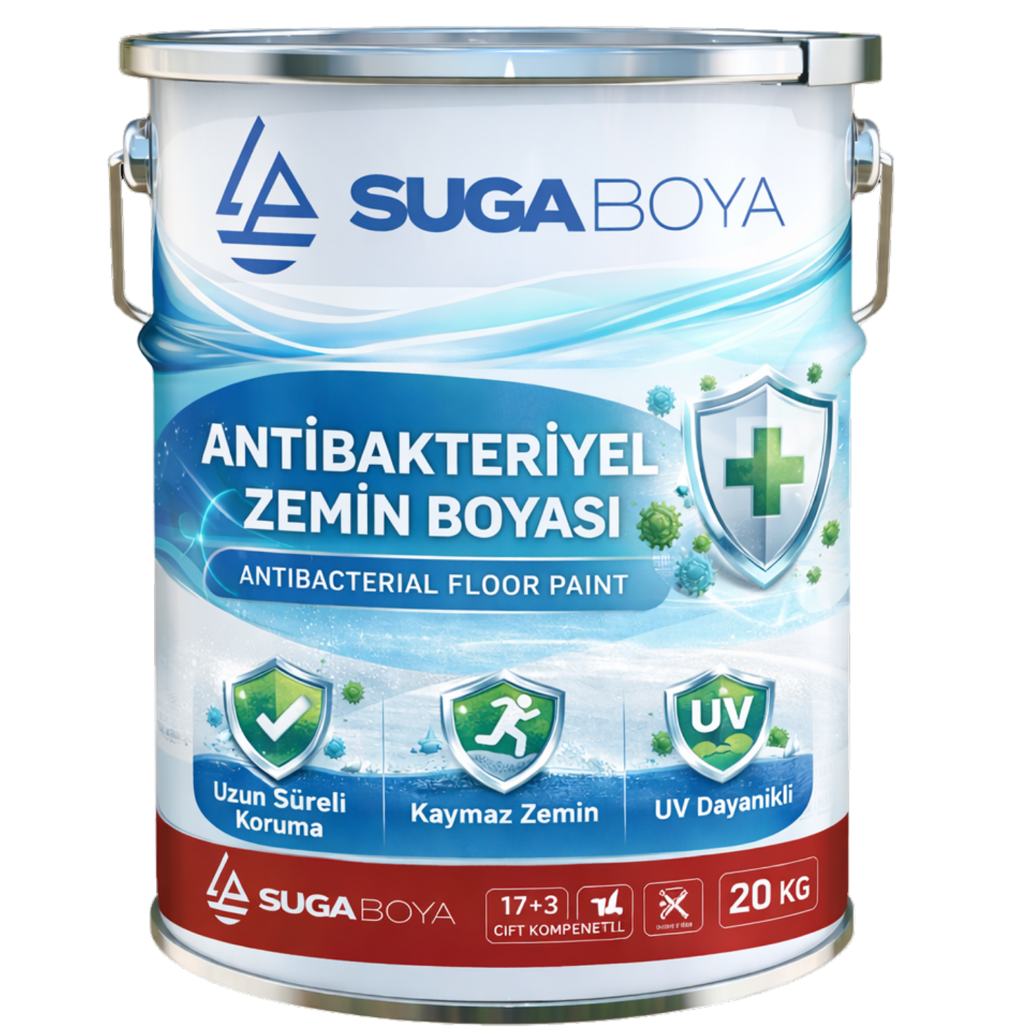 SUGA ANTİBAKTERİYEL ZEMİN BOYASI 20 KG