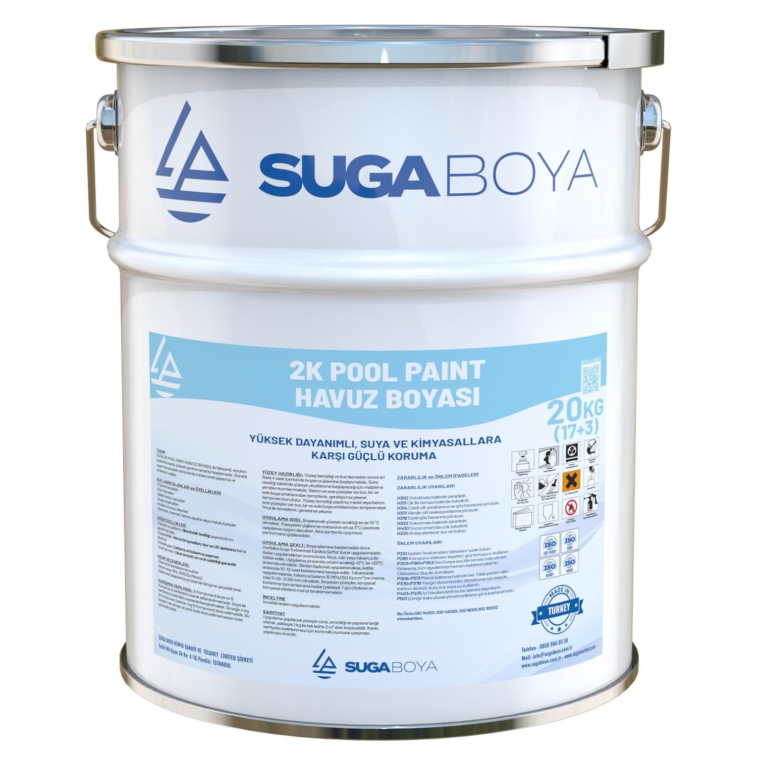 SUGA HAVUZ BOYASI 2K POOL PAINT (17+3) 20 KG