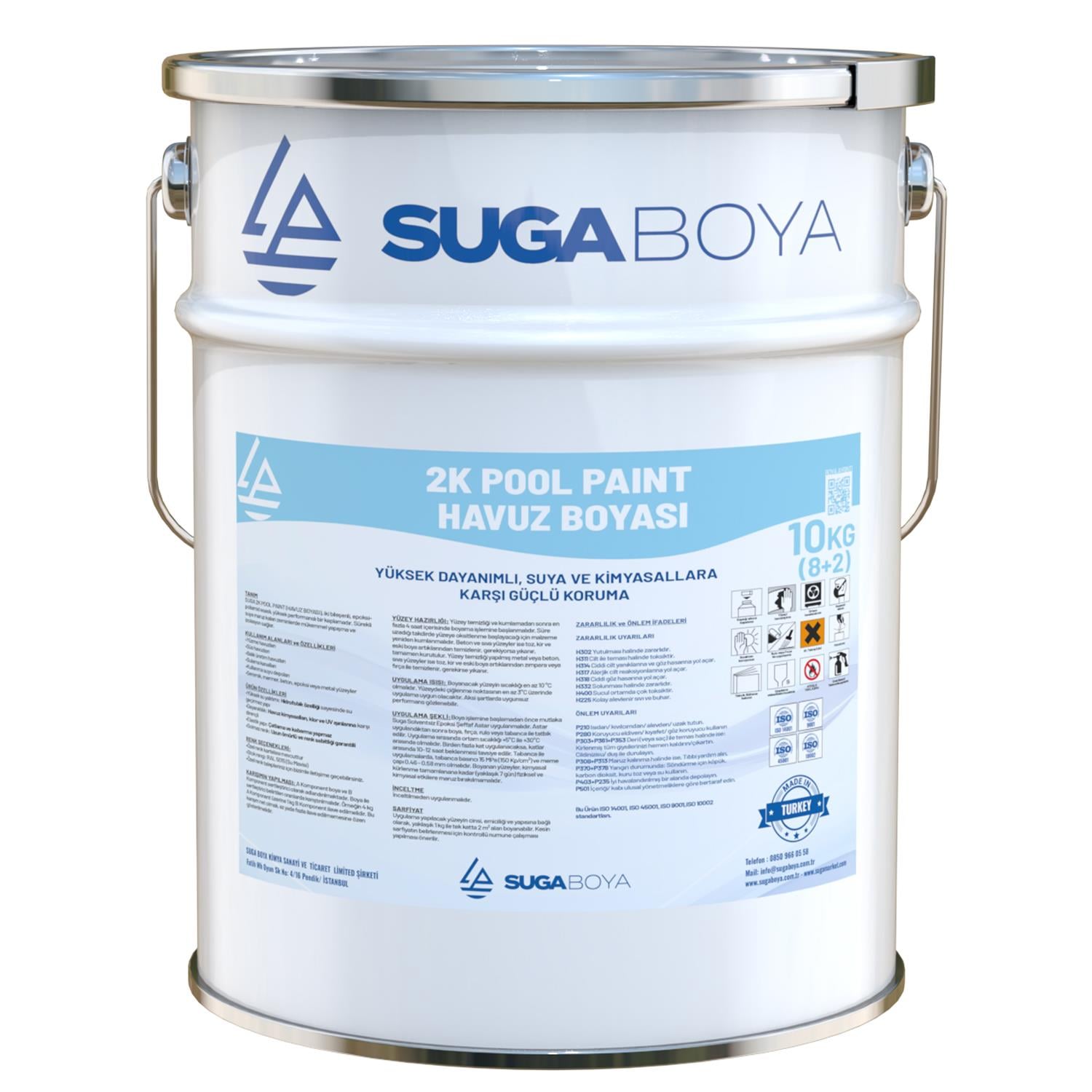 SUGA HAVUZ BOYASI 2K POOL PAINT (8+2) 10 KG