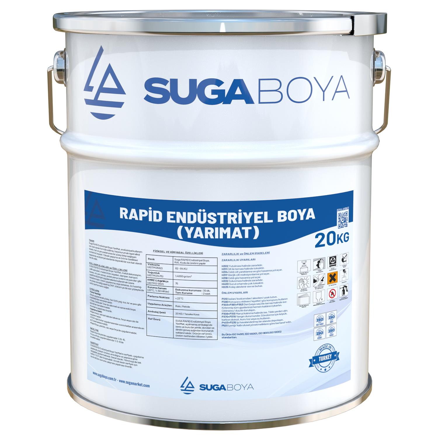 SUGA RAPİD ENDÜSTRİYEL BOYA YARIMAT 