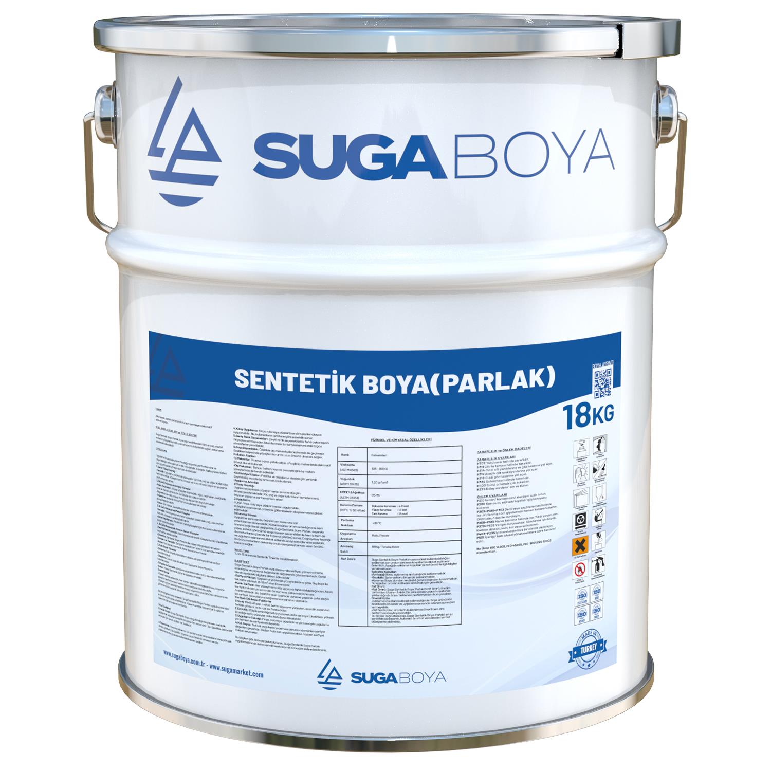 SUGA SENTETİK BOYA PARLAK 18 KG