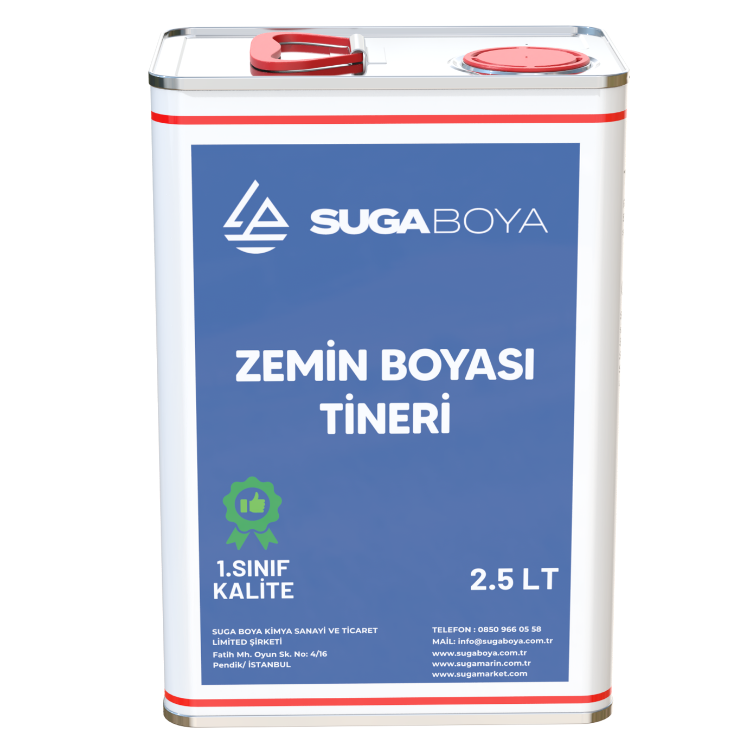 SUGA ZEMİN BOYASI TİNERİ 2,5 LT