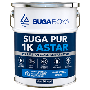 POLİÜRETAN ESASLI ŞEFFAF ASTAR 20 KG-SUGA BOYA | Suga Boya Market
