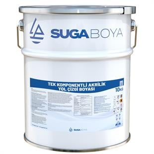 SUGA TEK KOMPONENTLİ AKRİLİK YOL ÇİZGİ BOYASI 10 KG 