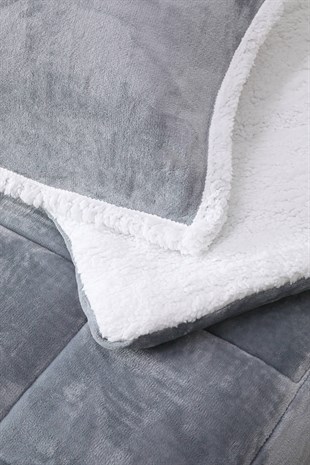 Comforter Tek Kişilik Battaniye Seti - Gri