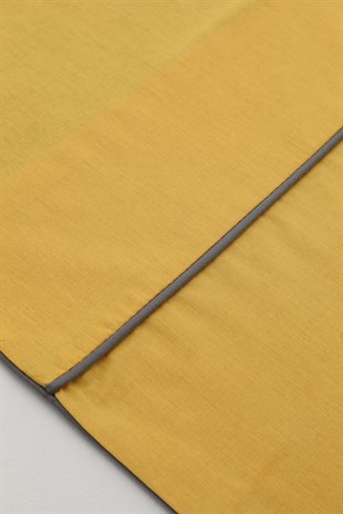 Ecosse Stylish Battaniyeli Çift Kişilik Nevresim Takımı - Sarı
