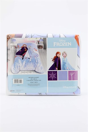 Kristal Frozen II Lisanslı Tek Kişilik Battaniye - Mavi