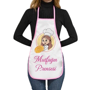 Mutfak Önlüğü Pembe Biyeli