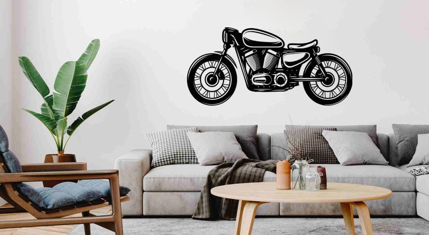 motorsiklet pleksi dekor