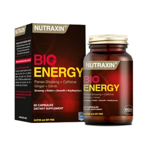Nutraxin Big Energy Takviye Edici Gıda 60 Kapsül