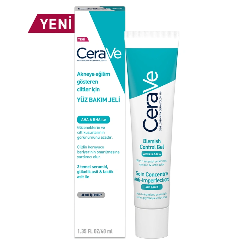 Akneye Eğilim Gösteren Ciltler İçin CeraVe Yüz Bakım Jeli 40 ml
