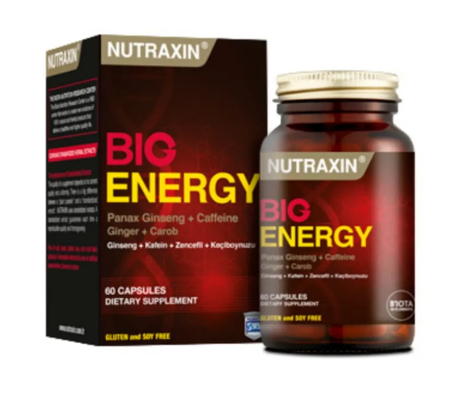 Nutraxin Big Energy Takviye Edici Gıda 60 Kapsül