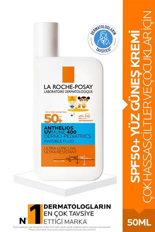 Anthelios Dermo Pediatrics Uvmune 400 Invisible Fluid Yüz Güneş Kremi SPF50+ 50ML