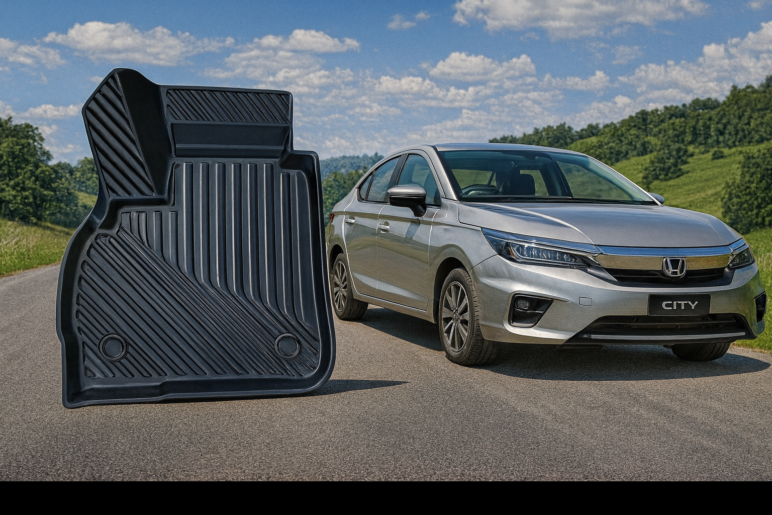 Honda City 2021+ Uyumlu 3D Oto Paspas Premium