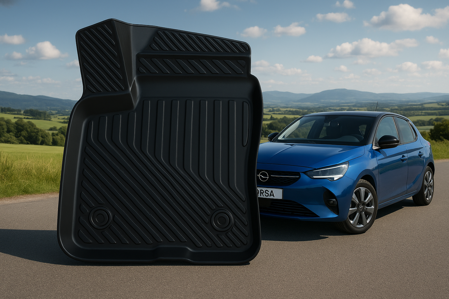 Opel Corsa F Elektrikli Uyumlu 3D Oto Paspas Premium