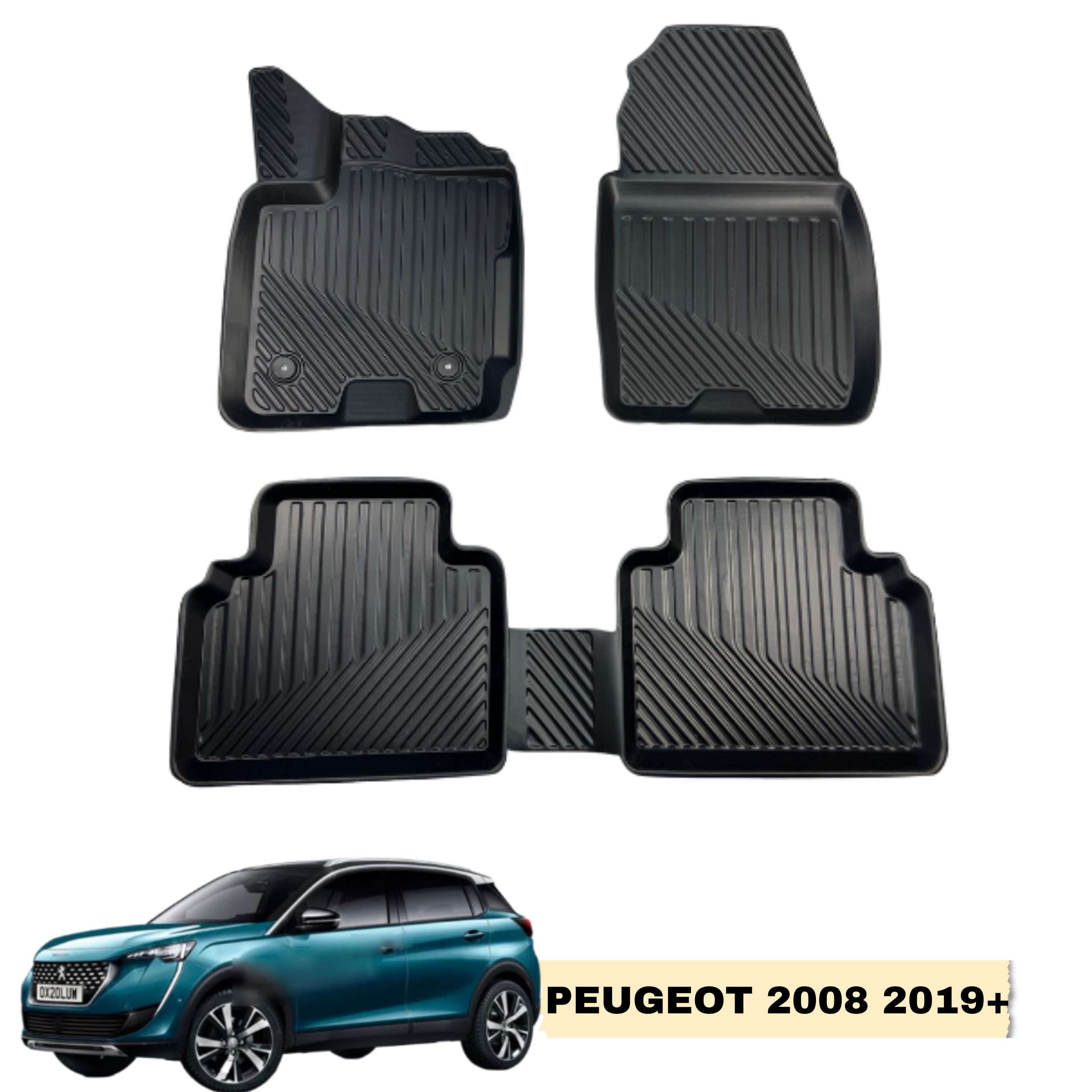 Peugeot 2008 2019+ 3D Havuzlu Araca Özel Oto Paspas
