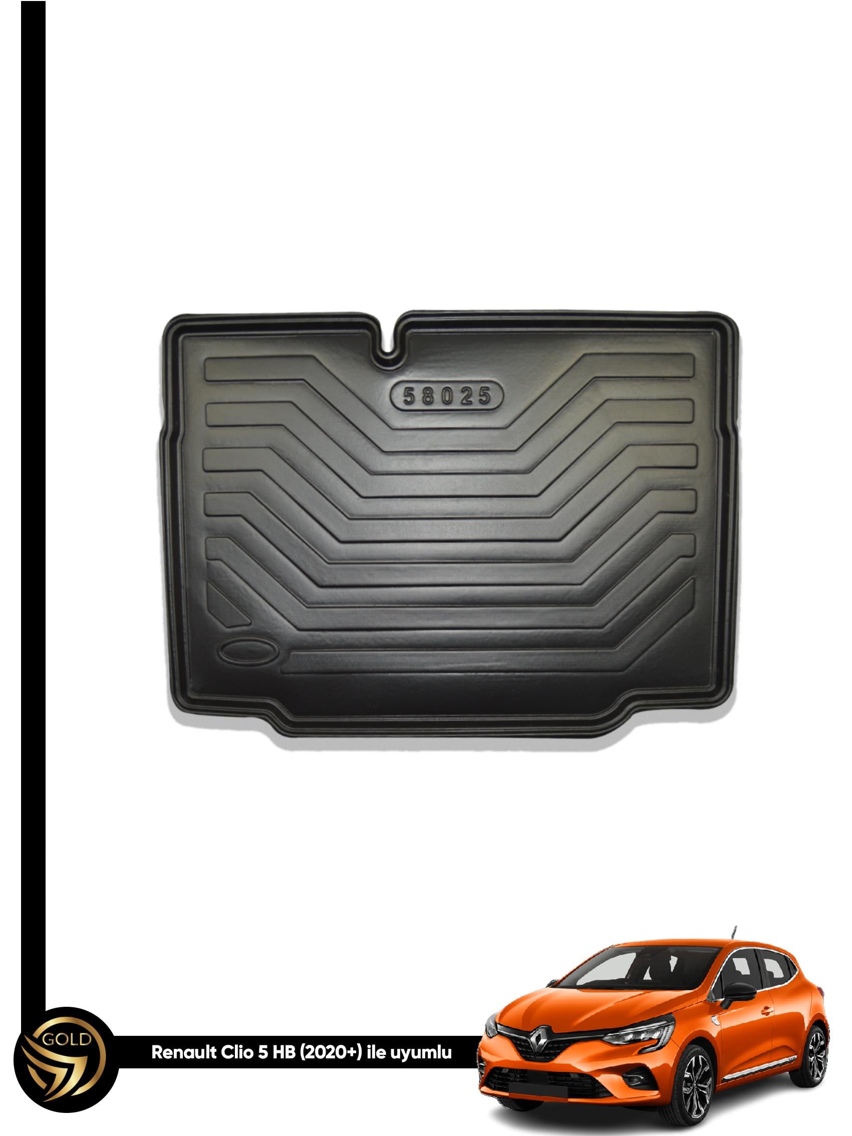 Renault Clio 5 2020+ Uyumlu 3D Bagaj Havuzu 