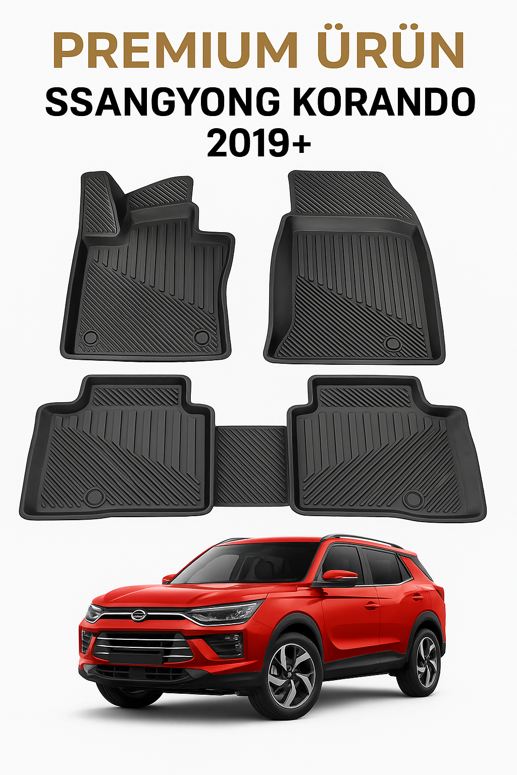 Ssangyong Korando 2019+ Uyumlu 3D Oto Paspas Premium