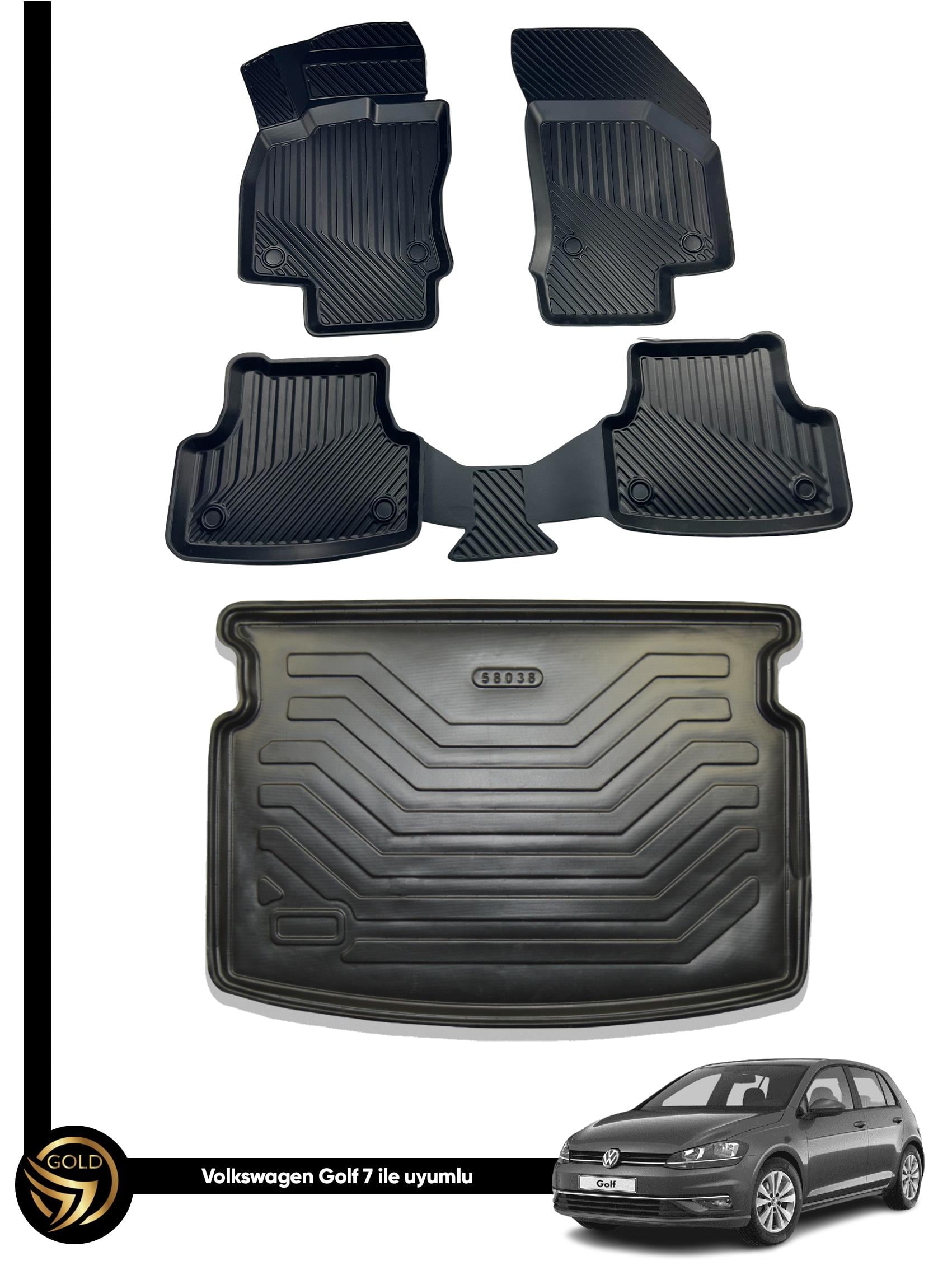 Volkswagen Golf 7 2012 ve 2020 Arası İle Uyumlu Araca Özel Set
