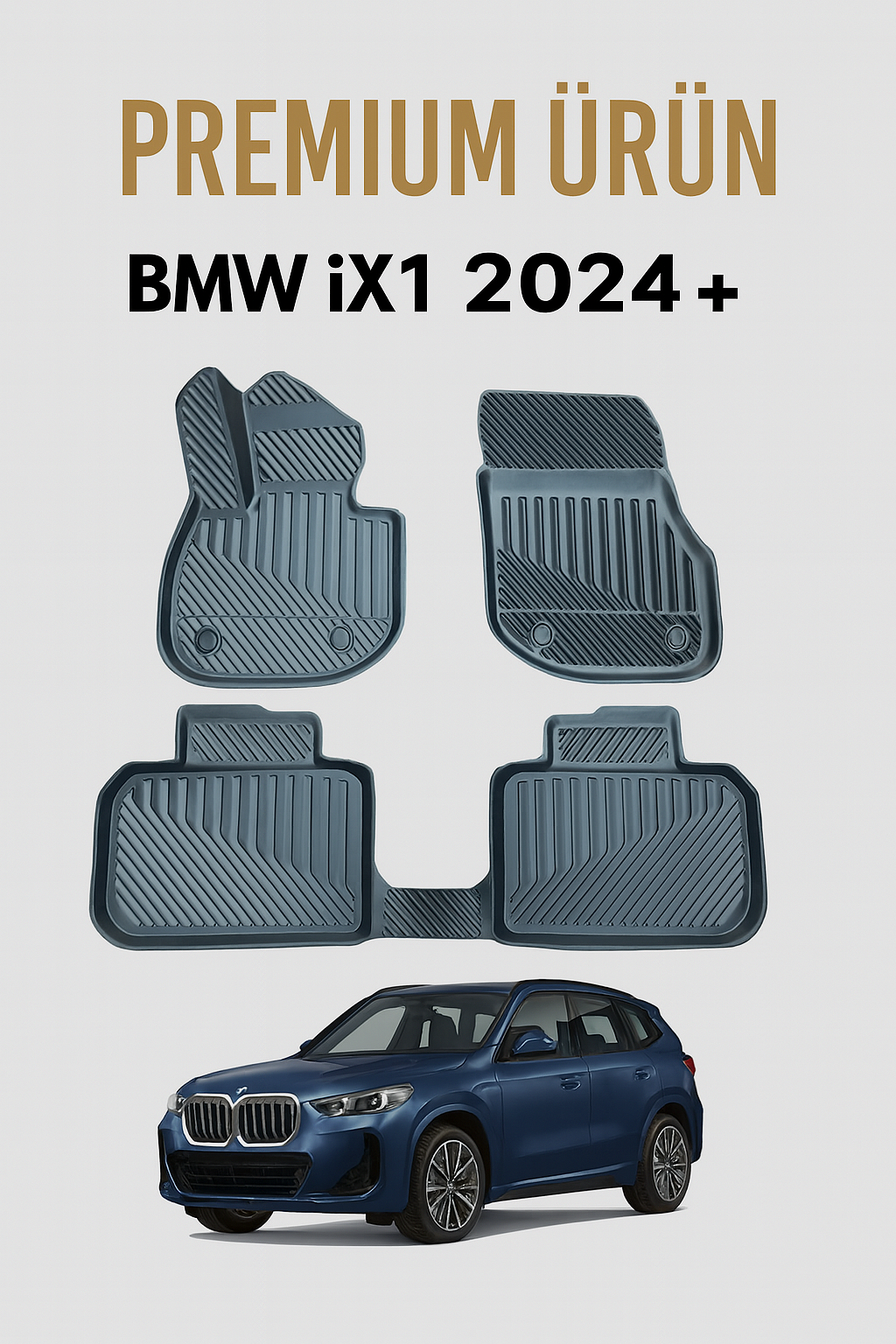 Bmw İx1 2024+ Uyumlu 3D Oto Paspas Premium