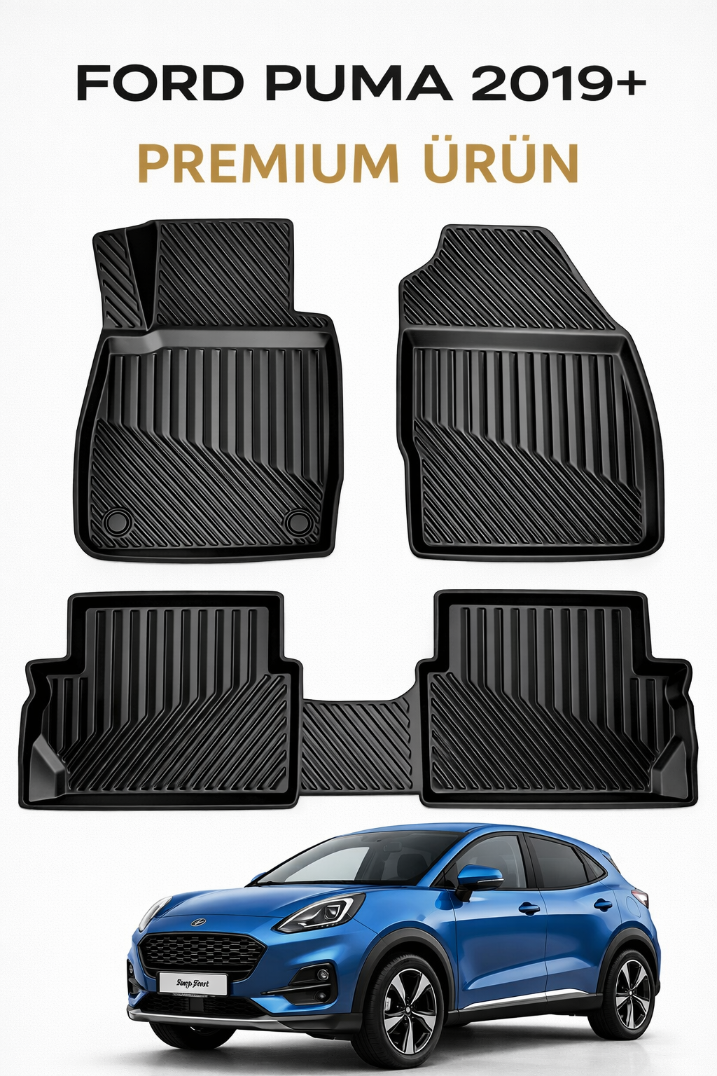 Ford Puma 2019+ Uyumlu 3D Oto Paspas Premium