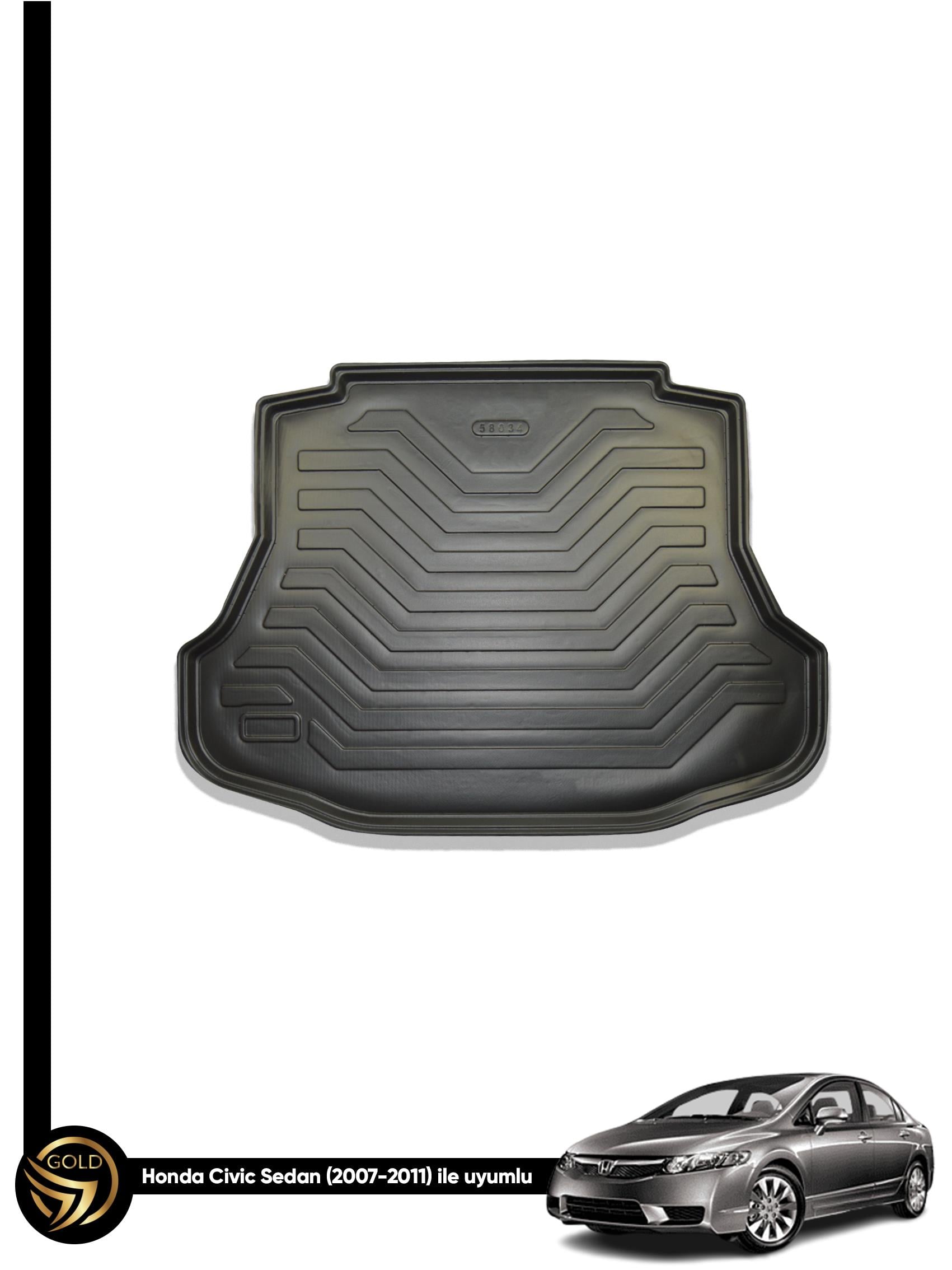 Honda Civic Sedan 2007-2011 İle Uyumlu 3D Bagaj Havuzu 