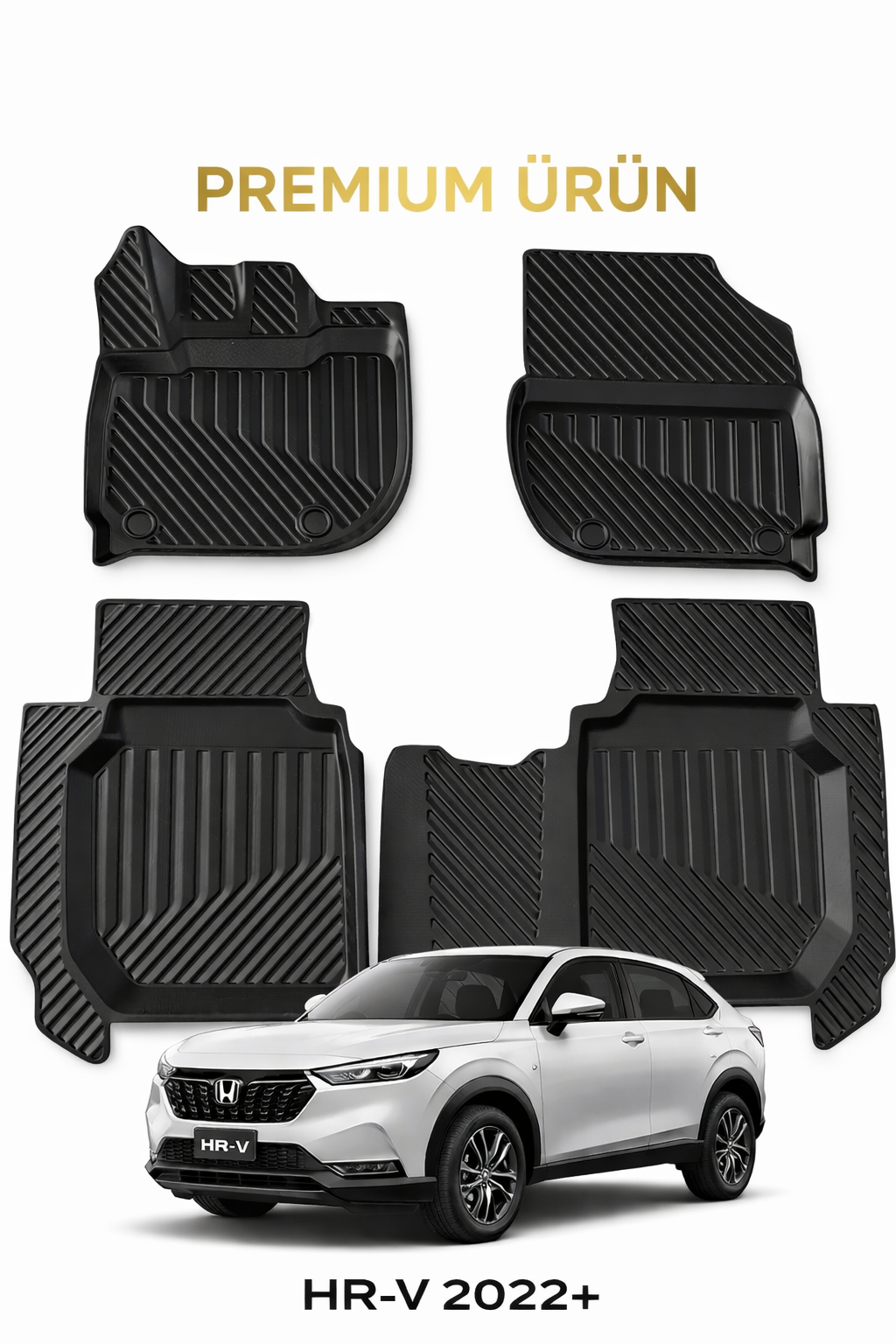 Honda HR-V 2022+ Uyumlu 3D Oto Paspas Premium