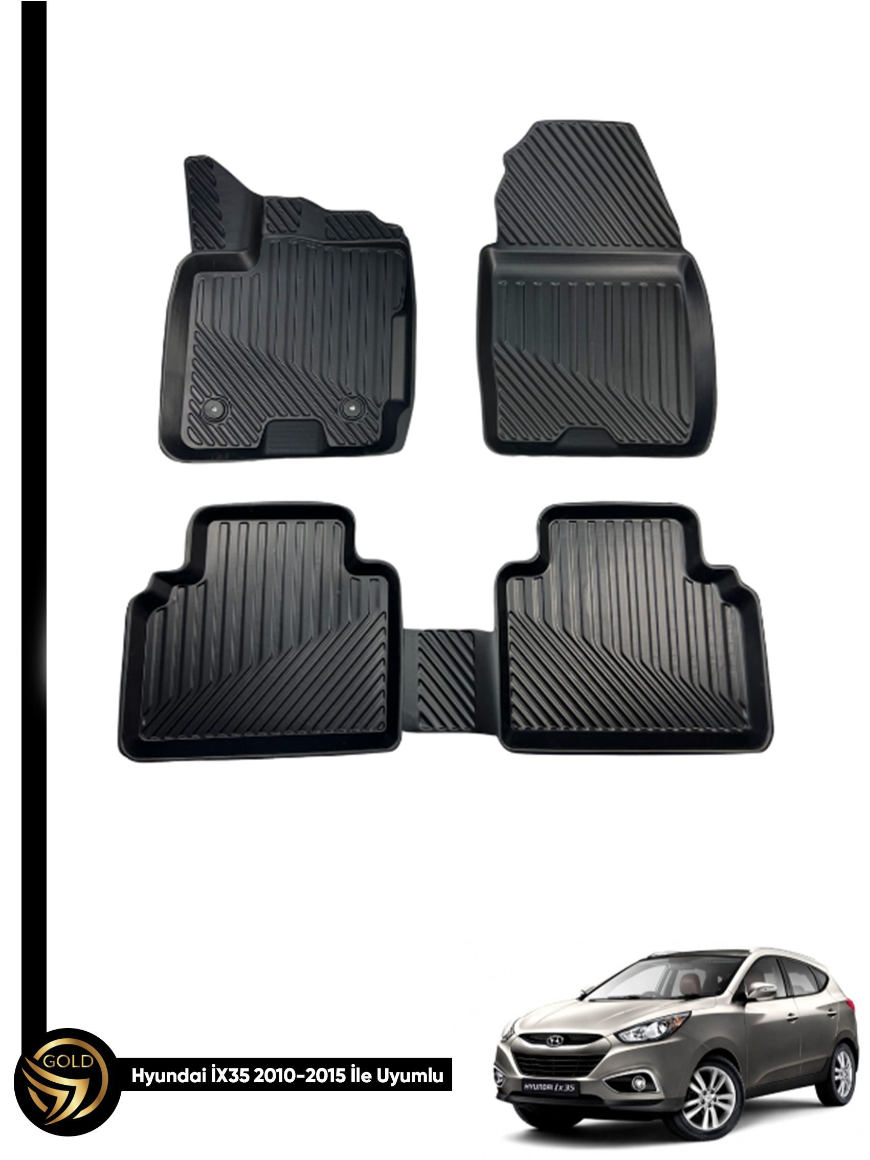 Hyundai ix35 2010-2015 3D Havuzlu Araca Özel Oto Paspas