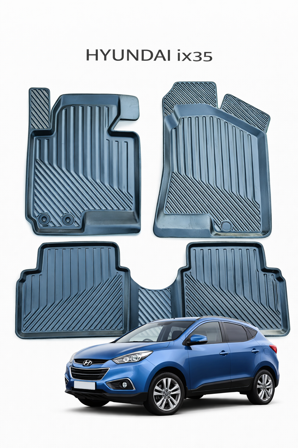 Hyundai ix35 ile Uyumlu 3D Oto Paspas Premium