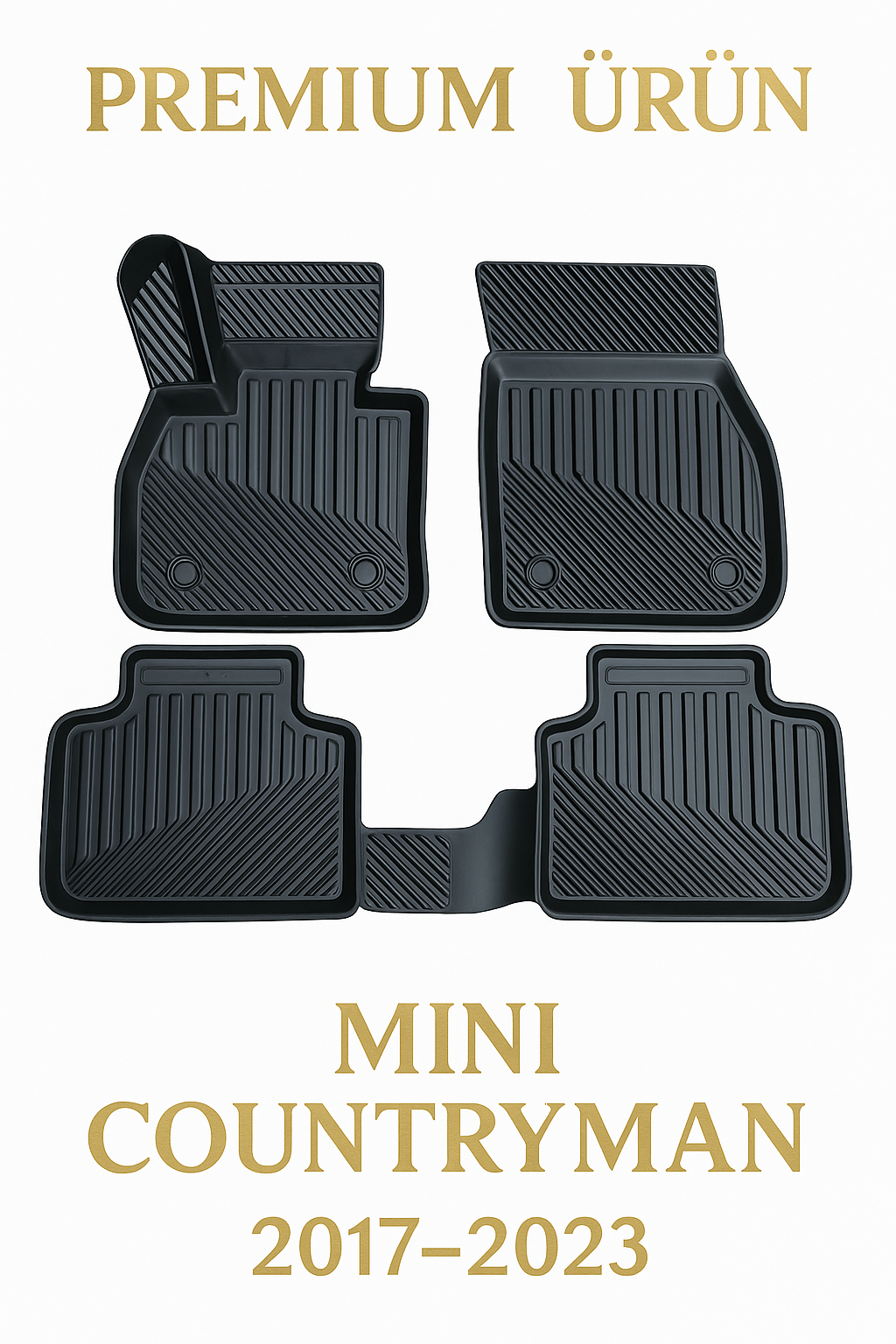 Mini Countryman 2017–2023 Uyumlu 3D Oto Paspas Premium