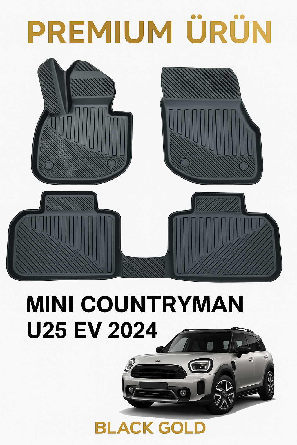 Mini Countryman U25 EV 2024 Uyumlu 3D Oto Paspas Premium