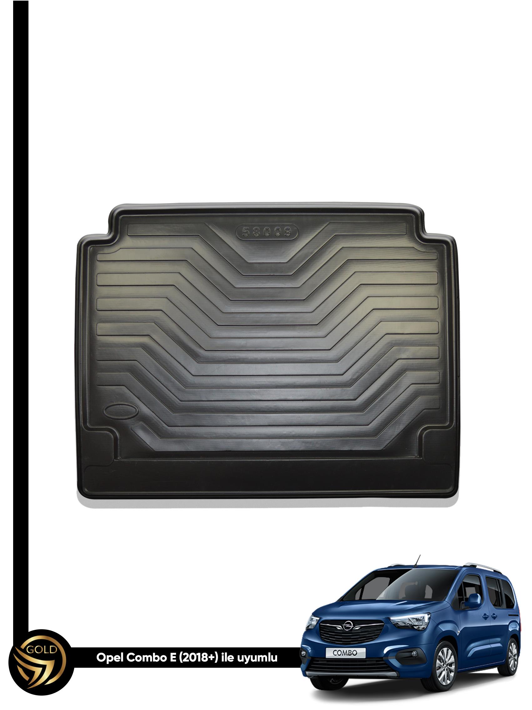 Opel Combo D 2012-2018 İle Uyumlu) Araca Özel 3D Bagaj Havuzu