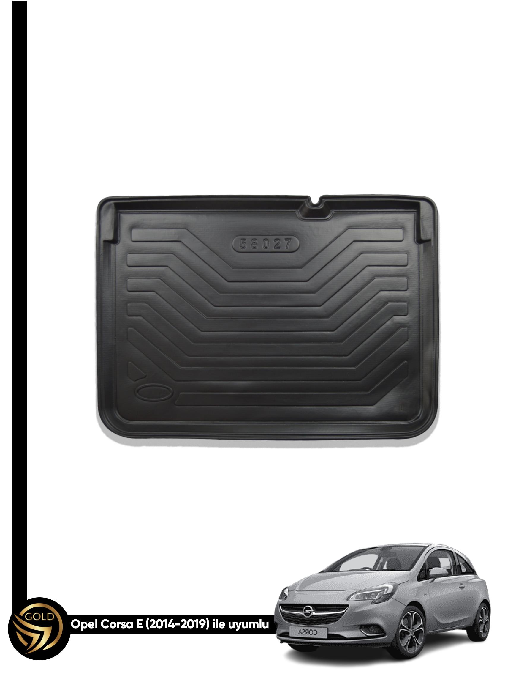 Opel Corsa E  2014-19 Uyumlu 3D Bagaj Havuzu 