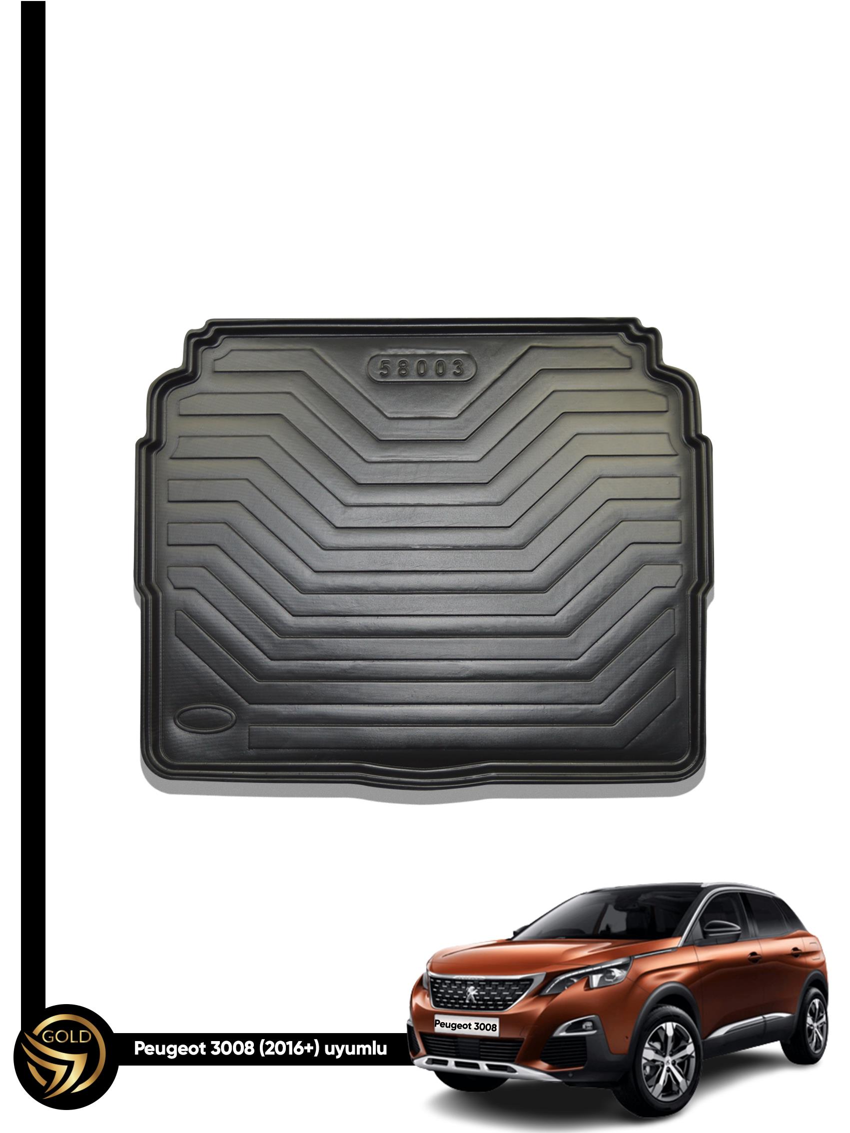 Peugeot 3008 2016+ Sonrası 3D  Bagaj Havuzu 