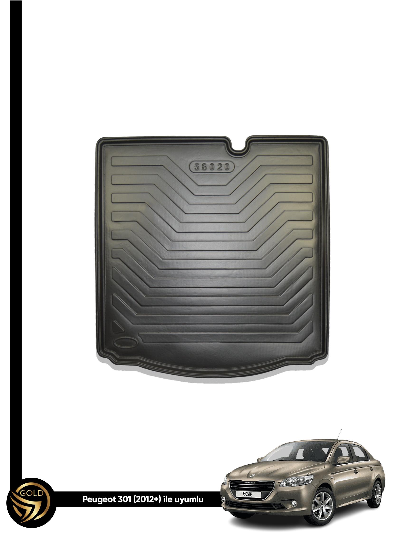 Peugeot 301 (2012+ ve Sonrası) 3D Bagaj Havuzu 