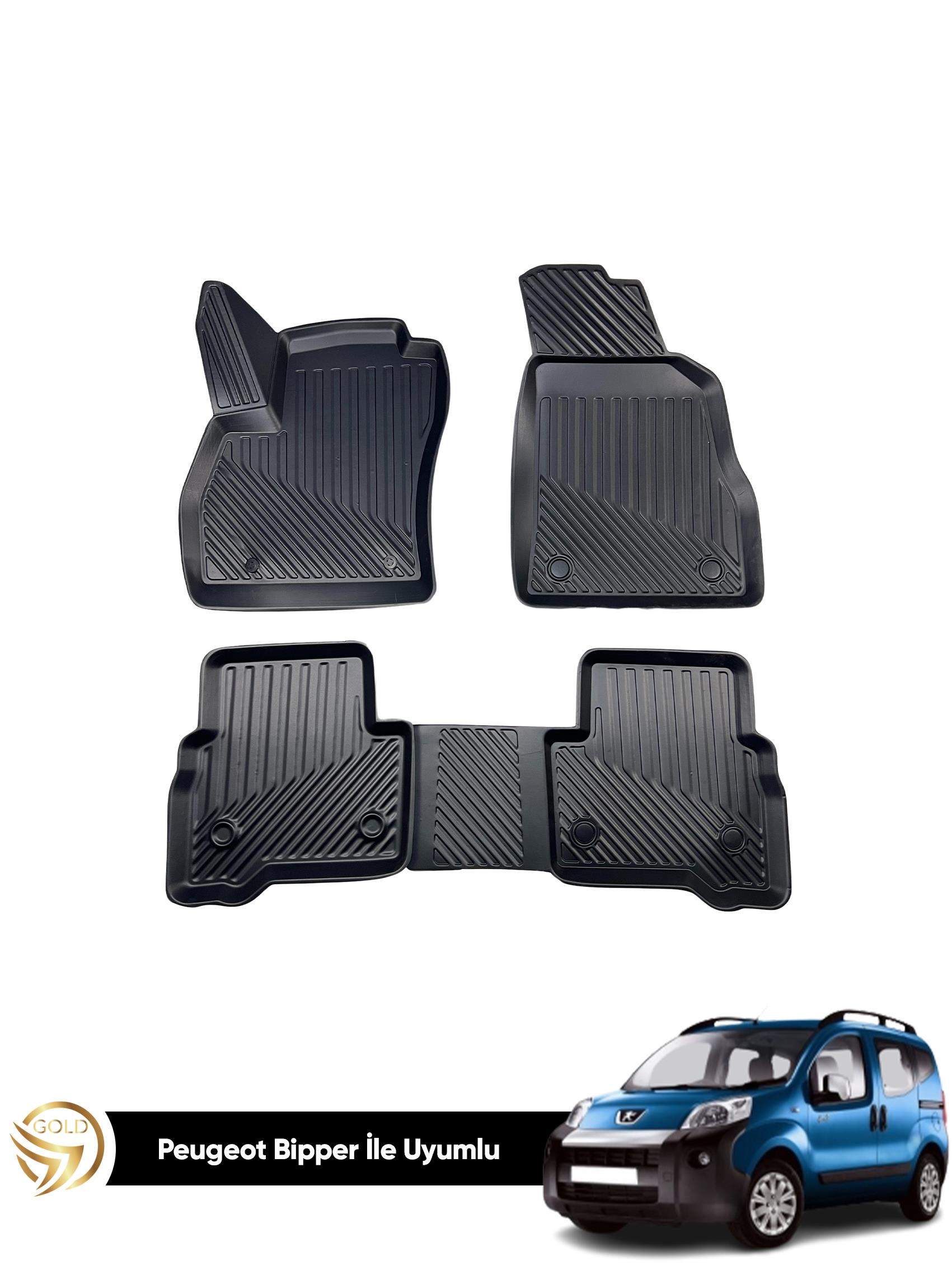 Peugeot Bipper 2008+ 3D Havuzlu Araca Özel Oto Paspas