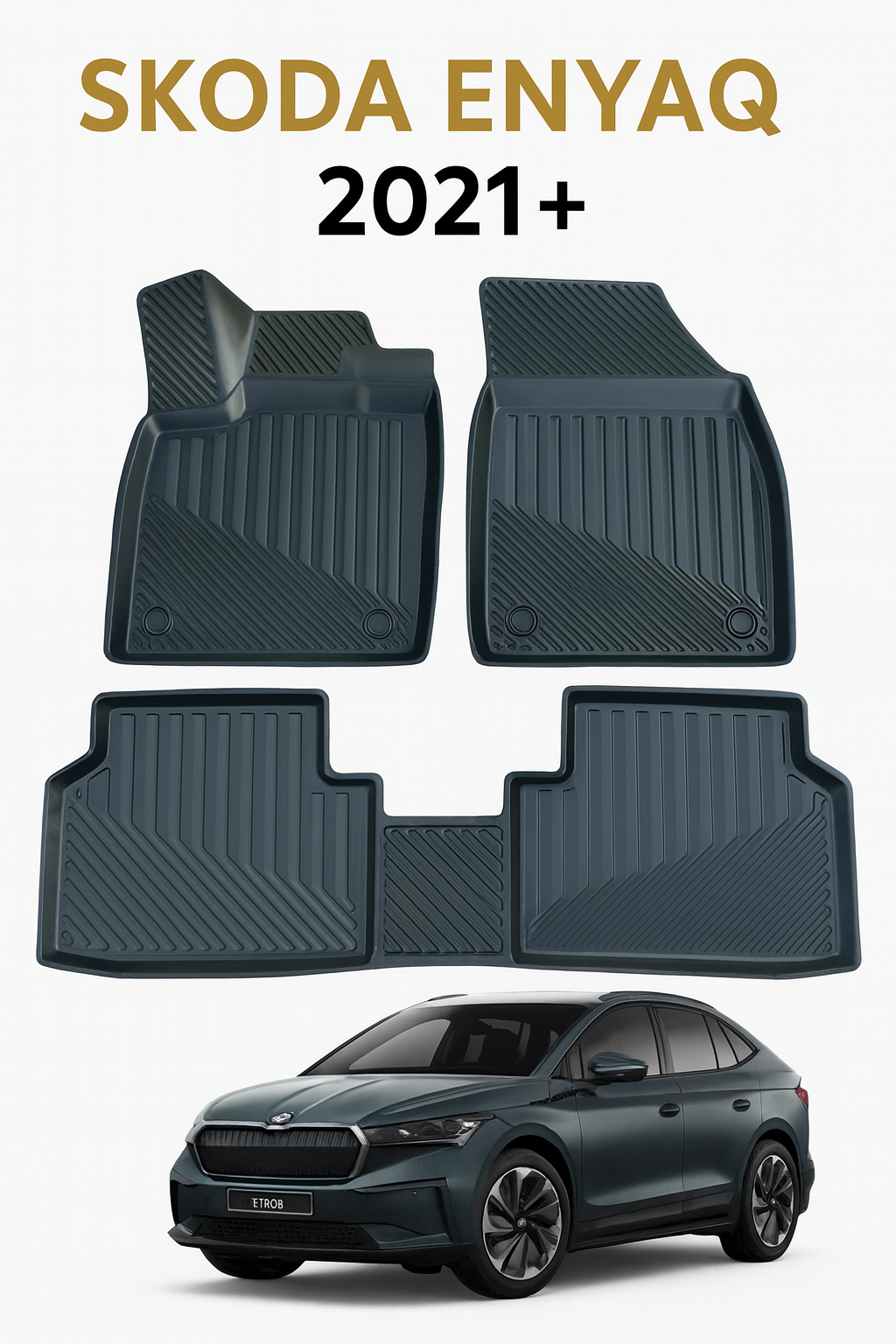 Skoda Enyaq 2021+ Uyumlu 3D Oto Paspas Premium